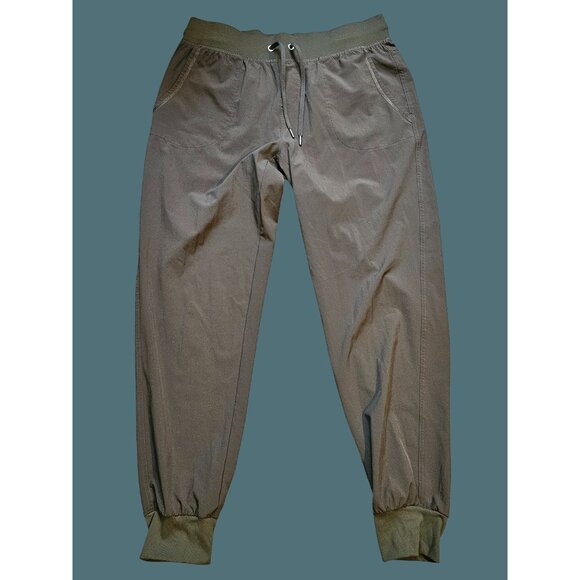 Crz Yoga Pants - Crz Yoga Green Drawstring Waist Pull On Jogger Women M- Activewear Athleisure